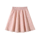 Blush Pink Mini Skirt with Daisy Print